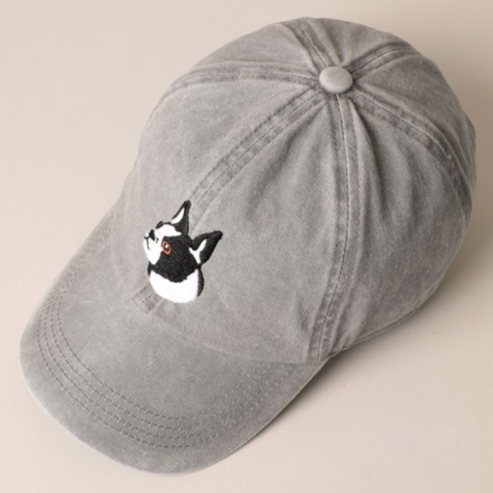 🔥 LAST ONE! 🔥 Embroidered Boston Terrier Baseball Cap - Picture 4 of 5